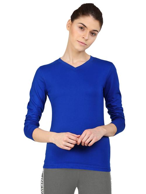 women's plain v neck t-shirt - 16467941 - Very Small Image - 1