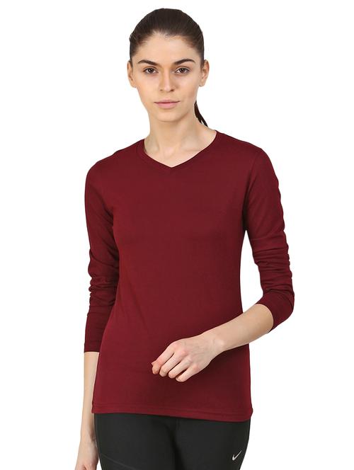 women's plain v neck t-shirt - 16467943 - Very Small Image - 1