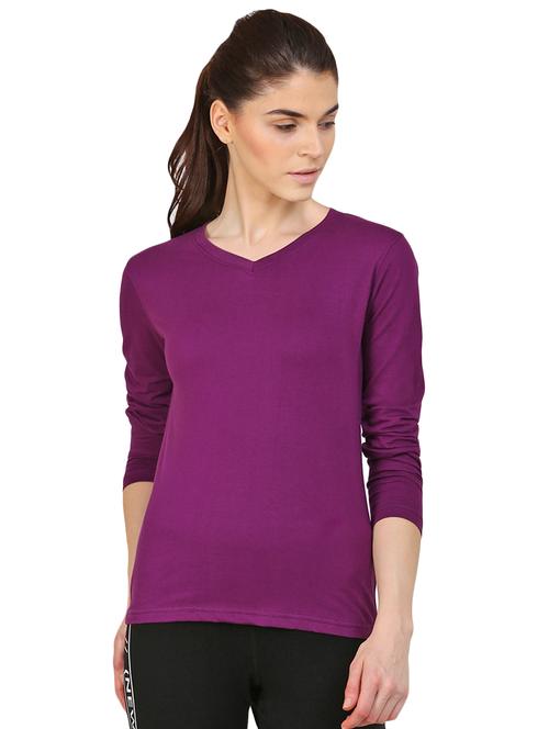 women's plain v neck t-shirt - 16467945 - Very Small Image - 1