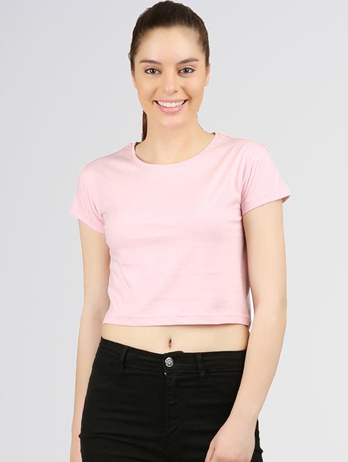 women's plain round neck t-shirt - 16472574 - Very Small Image - 1
