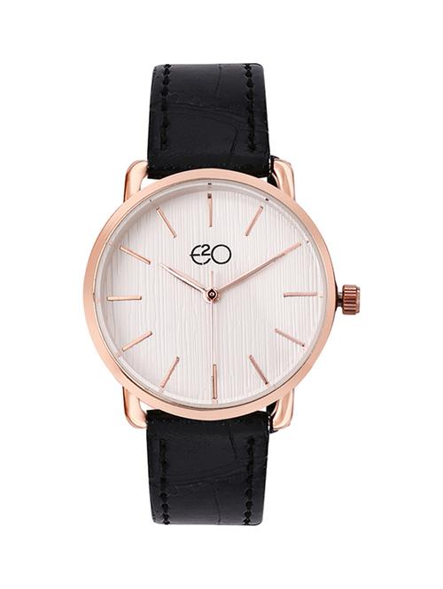 e2o round dial analog watch -(5650black) - 16474388 - Very Small Image - 1