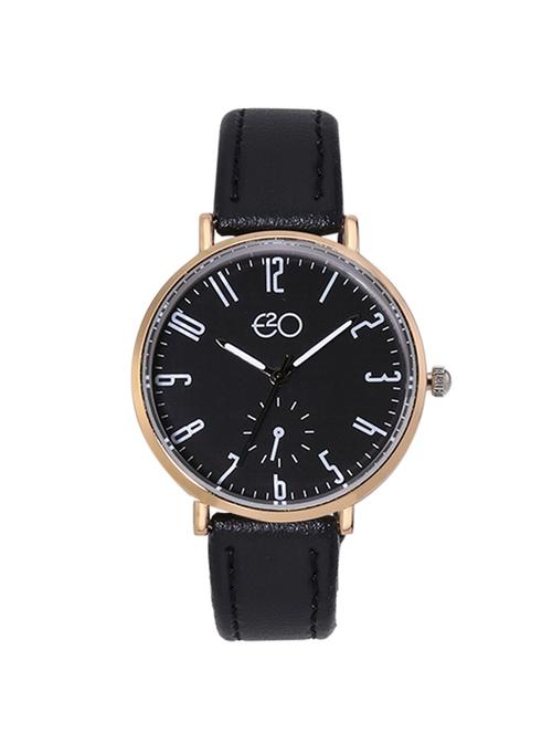 e2o round dial analog watch -(5655black) - 16474403 - Very Small Image - 1