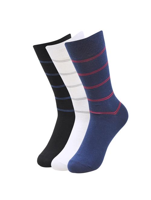 men pack of 3 striped above ankle length sock - 16476275 - Very Small Image - 1