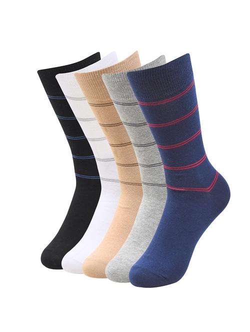 pack of 5 striped above ankle length sock - 16476279 - Very Small Image - 1