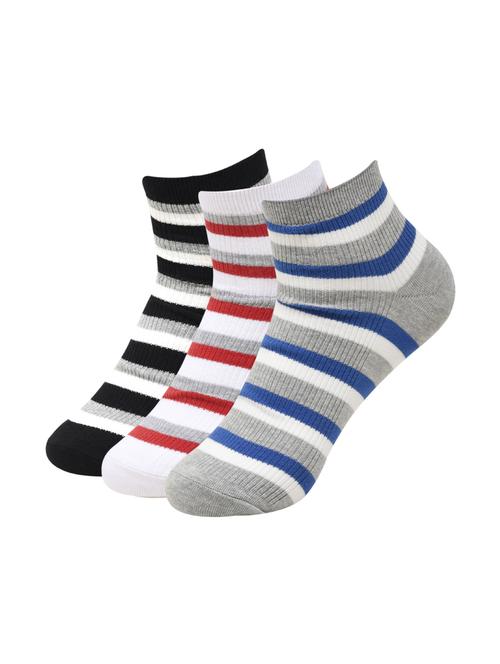 men pack of 3 printed above ankle length sock - 16476280 - Very Small Image - 1