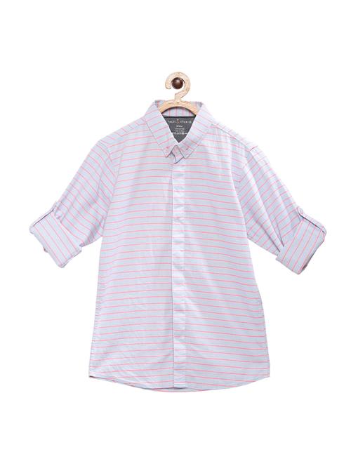 roll up sleeve striped shirt - 16477751 - Very Small Image - 1