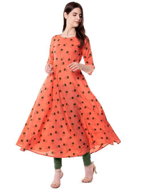 printe a-line kurta - 16479330 - Very Small Image - 1