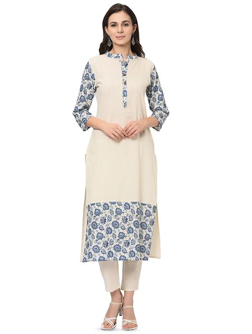 floral straight kurta - 16480443 - Very Small Image - 1