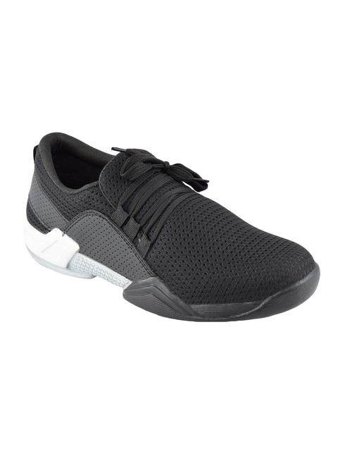ovexa black mesh lace up sport shoes - 16483041 - Very Small Image - 1
