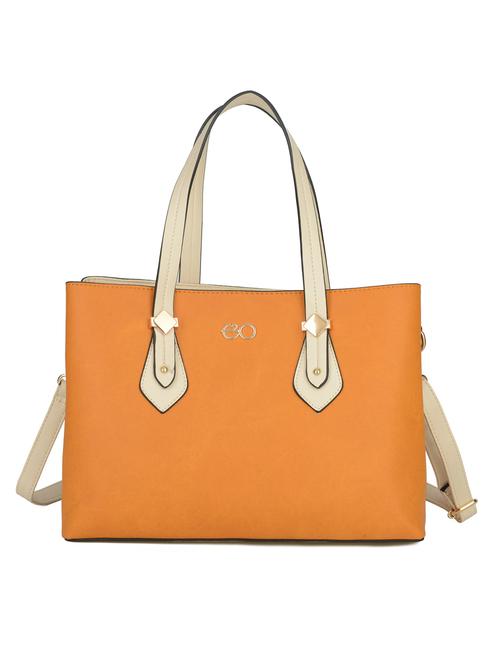 orange  leatherette (pu) regular handbag - 16484496 - Very Small Image - 1