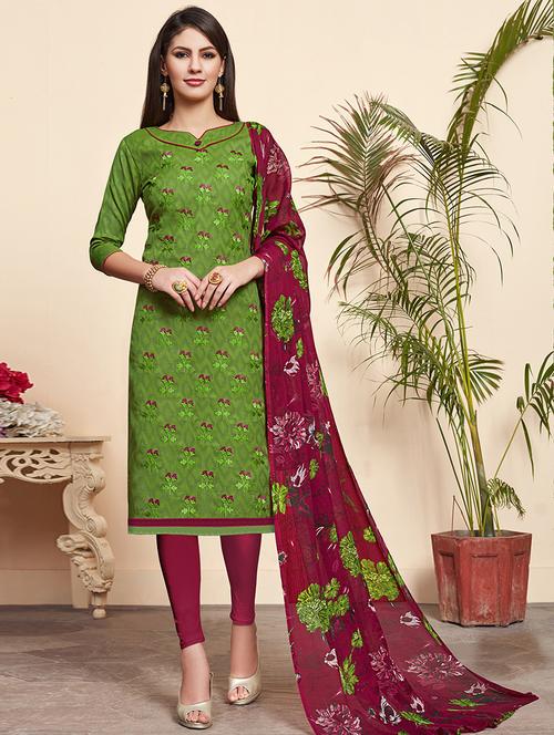 embroidered suit unstitched suit - 16489886 - Very Small Image - 1