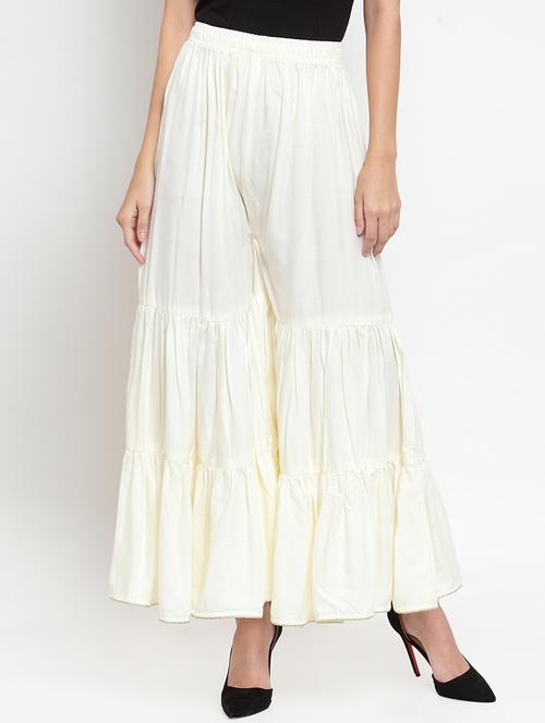offwhite rayon sharara - 16490484 - Very Small Image - 1