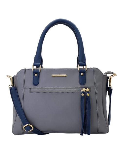 grey leatherette (pu) handbag - 16491797 - Very Small Image - 1