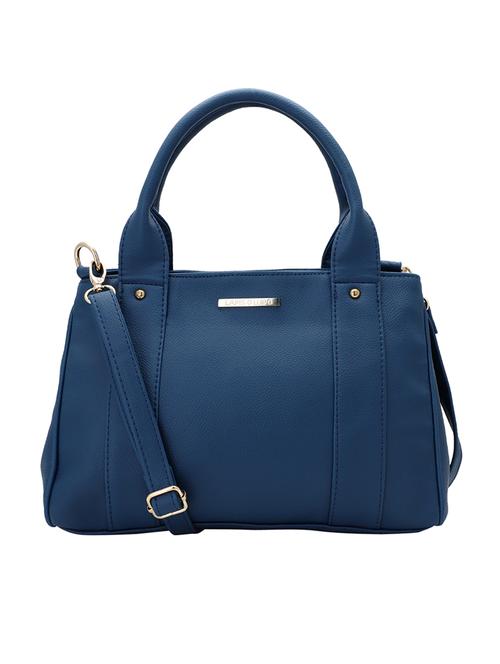 blue leatherette (pu) handbag - 16491806 - Very Small Image - 1