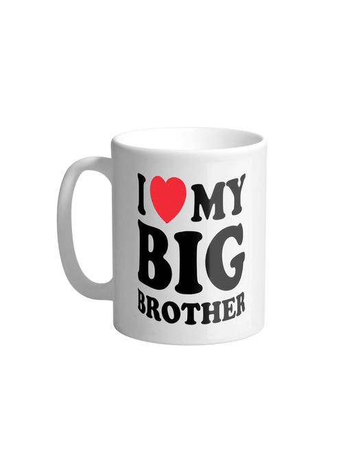 i love my big brother, birthday gifts, rakhi gifts,  gifts for brother, gifts for boys, printed ceramic coffee mug - 16492459 - Very Small Image - 1
