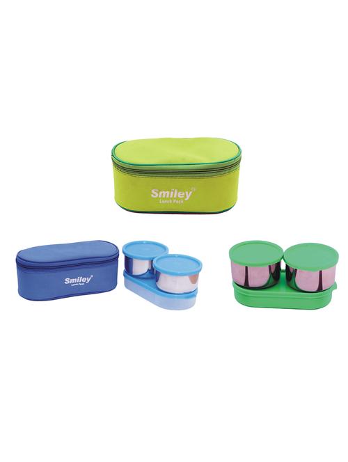 combo of blue & green lunch box - 16493406 - Very Small Image - 1