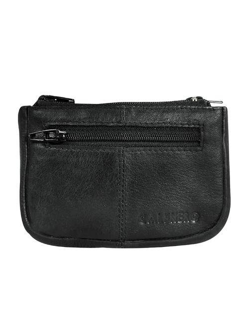 black leather regular pouch - 16494467 - Very Small Image - 1