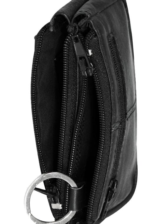 black leather regular pouch - 16494467 - Zoom Image - 2