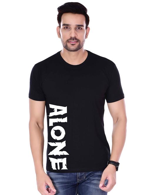 black typographic print t-shirt - 16494507 - Very Small Image - 1
