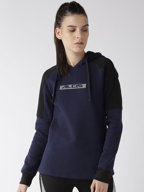 color block hooded sweatshirt  - 16494961 - Very Small Image - 1