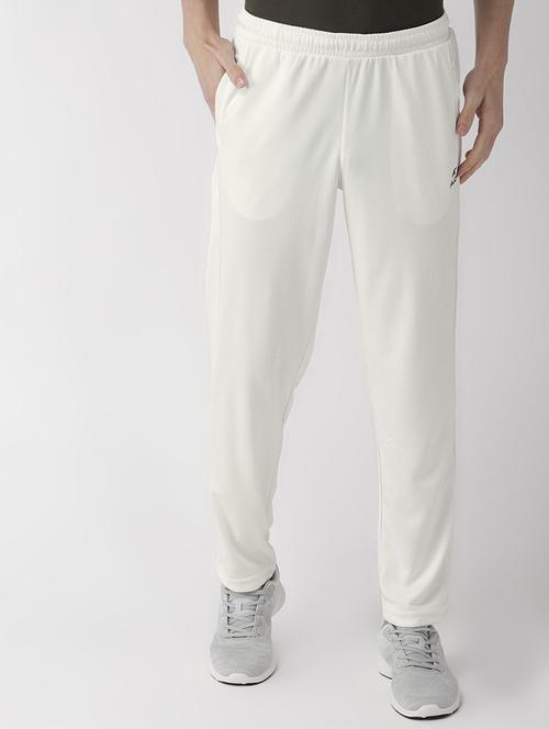 white solid full length track pant - 16494986 - Very Small Image - 1