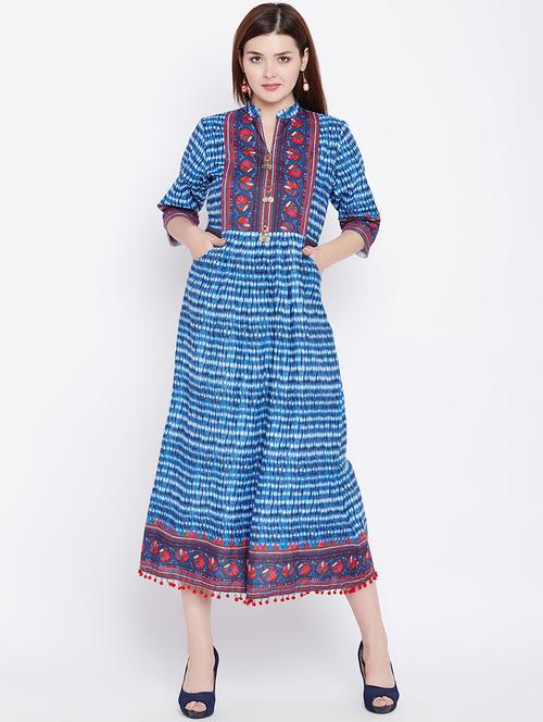 printed a-line kurta - 16502288 - Very Small Image - 1