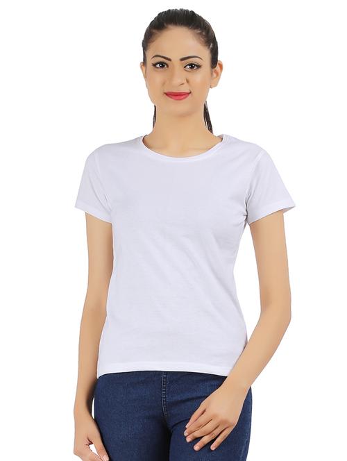 women's plain crew neck t-shirt - 16502941 - Very Small Image - 1
