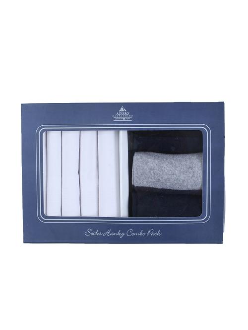 pack of 3 pcs sock and 5 pcs handkerchief combo - 16503967 - Very Small Image - 1