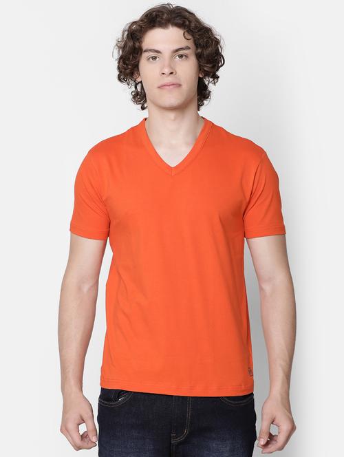 orange solid t-shirt - 16503987 - Very Small Image - 1