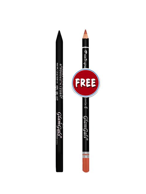 buy glamgals hollywood-u.s.a glide-on eye pencil- black & get lip liner - coral free - 16504336 - Very Small Image - 1