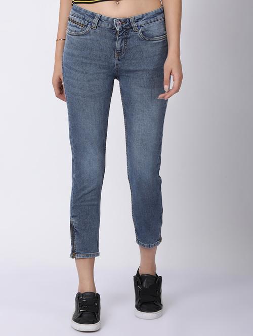 high rise stone washed jeans  - 16504539 - Very Small Image - 1