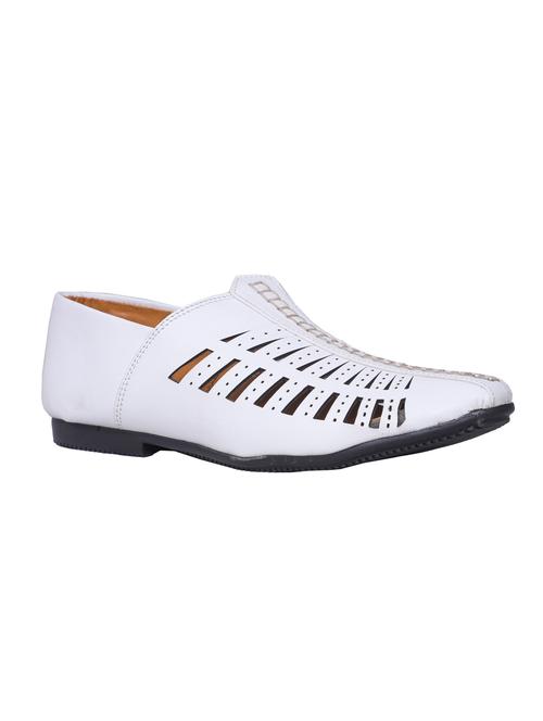 youth craft white leatherette slipons - 16505076 - Very Small Image - 1