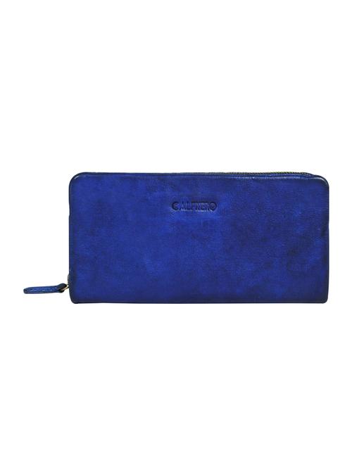 blue leather wallet - 16506008 - Very Small Image - 1
