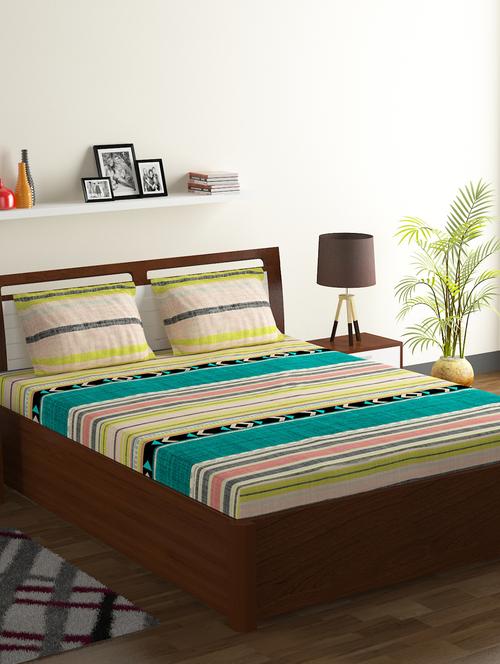 cotton double bed sheet breeze - 16510523 - Very Small Image - 1