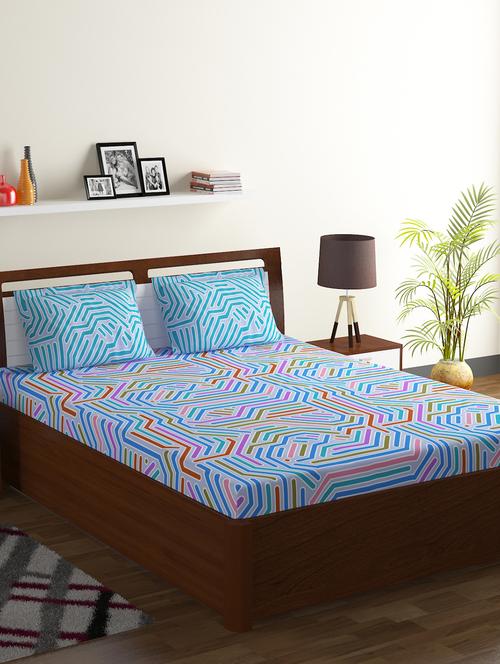 cotton double bed sheet breeze - 16510542 - Very Small Image - 1