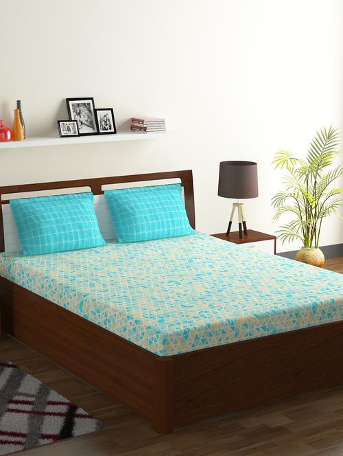 cotton double bed sheet breeze - 16510558 - Very Small Image - 1