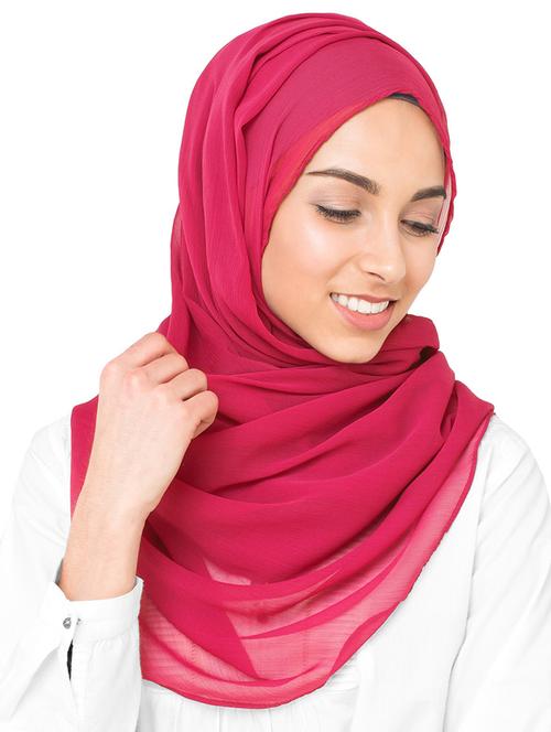 pink chiffon stole - 16511335 - Very Small Image - 1