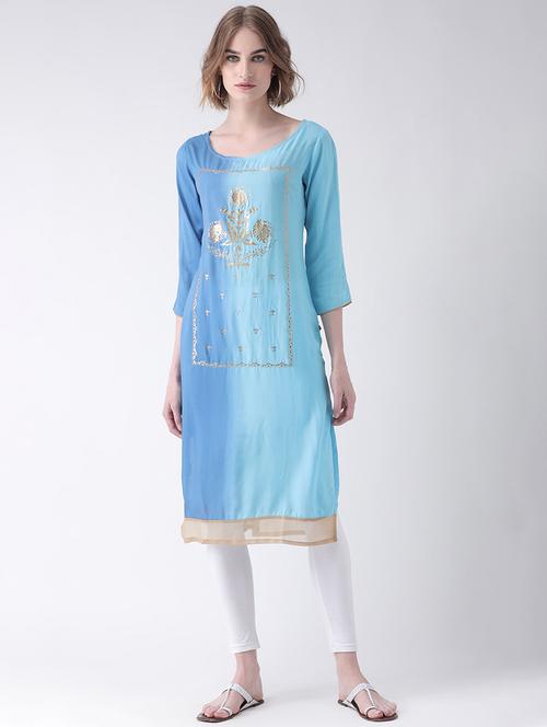 women's straight kurta - 16511404 - Very Small Image - 1