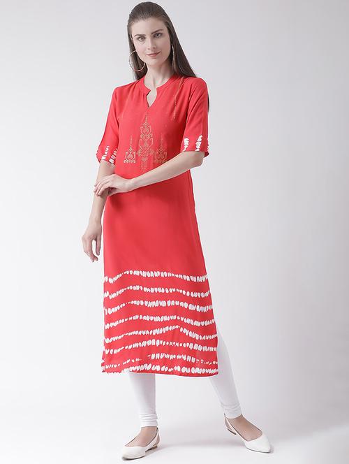 women's straight kurta - 16511430 - Very Small Image - 1