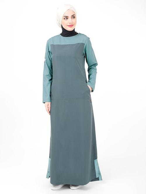 solid a-line flare cloaks & abaya - 16511619 - Very Small Image - 1