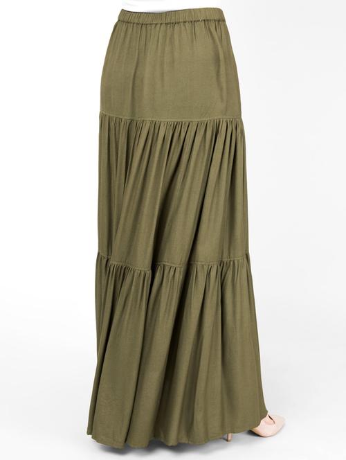 solid flared skirt - 16512872 - Very Small Image - 1