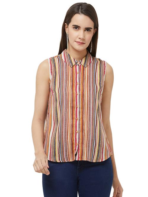 button up striped shirt  - 16513233 - Very Small Image - 1