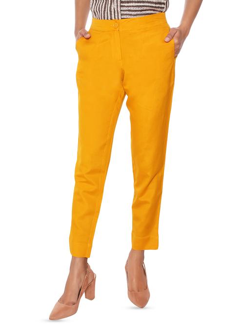 high rise flat front trousers trouser - 16514938 - Very Small Image - 1