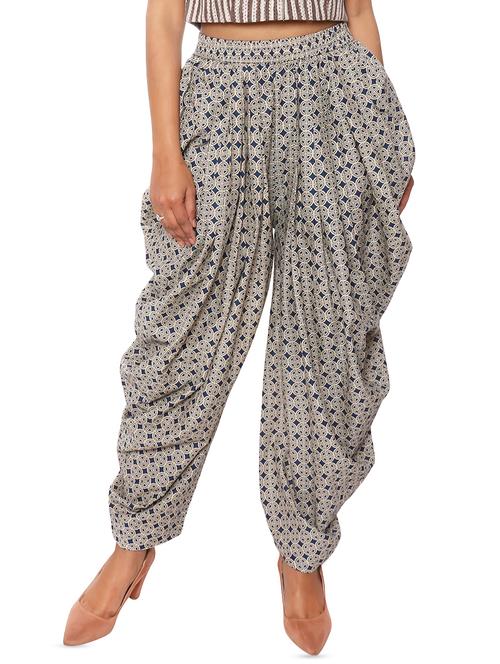 printed dhoti salwar - 16515121 - Very Small Image - 1