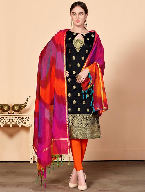 embroidered unstitched suit - 16515570 - Very Small Image - 1