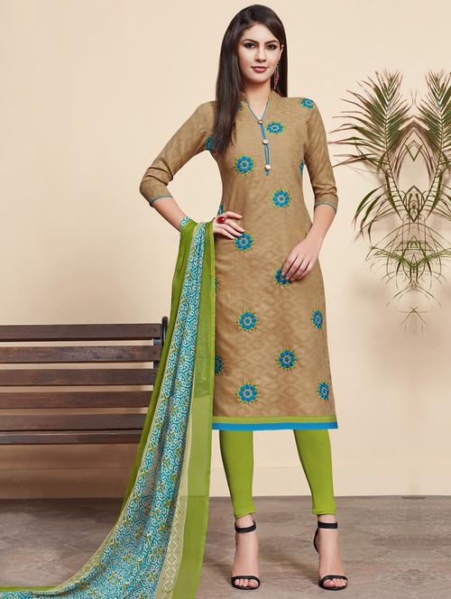 embroidered unstitched suit - 16515582 - Very Small Image - 1