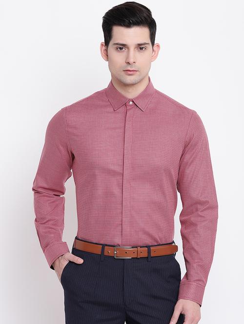 pink checkered formal shirt - 16518051 - Very Small Image - 1
