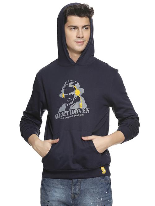 mens chest print sweatshirt - 16519272 - Very Small Image - 1