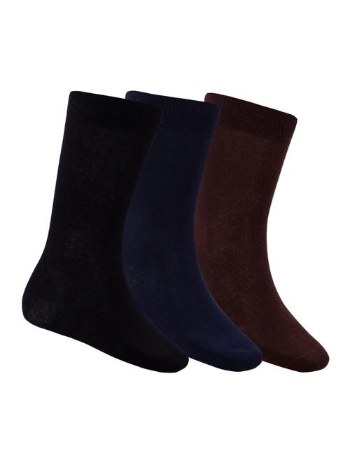 set of 3 multi colored cotton ankle length sock - 16521263 - Very Small Image - 1