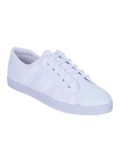 liberty white canvas lace up sneakers - 16525257 - Very Small Image - 1